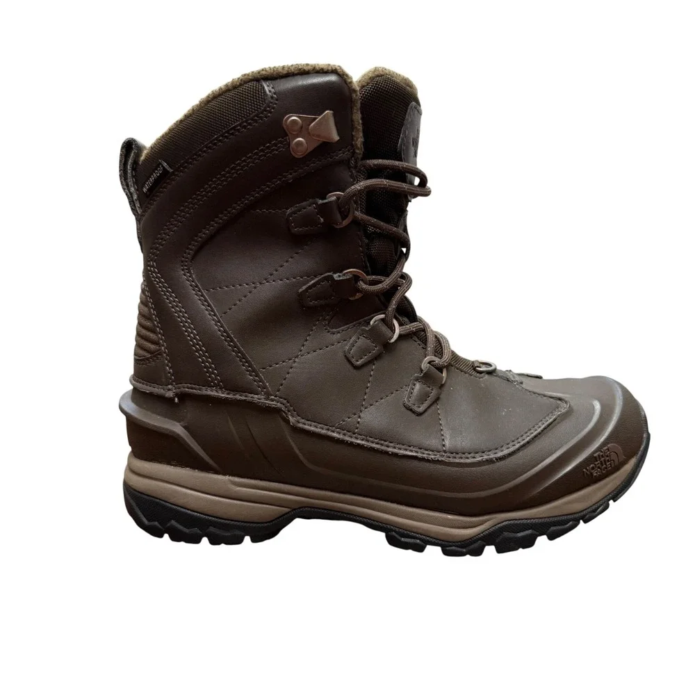 The‎ North Face Chilkat Evo Boots Mens Size 8 Brown Waterproof Winter NF0A2T4V
